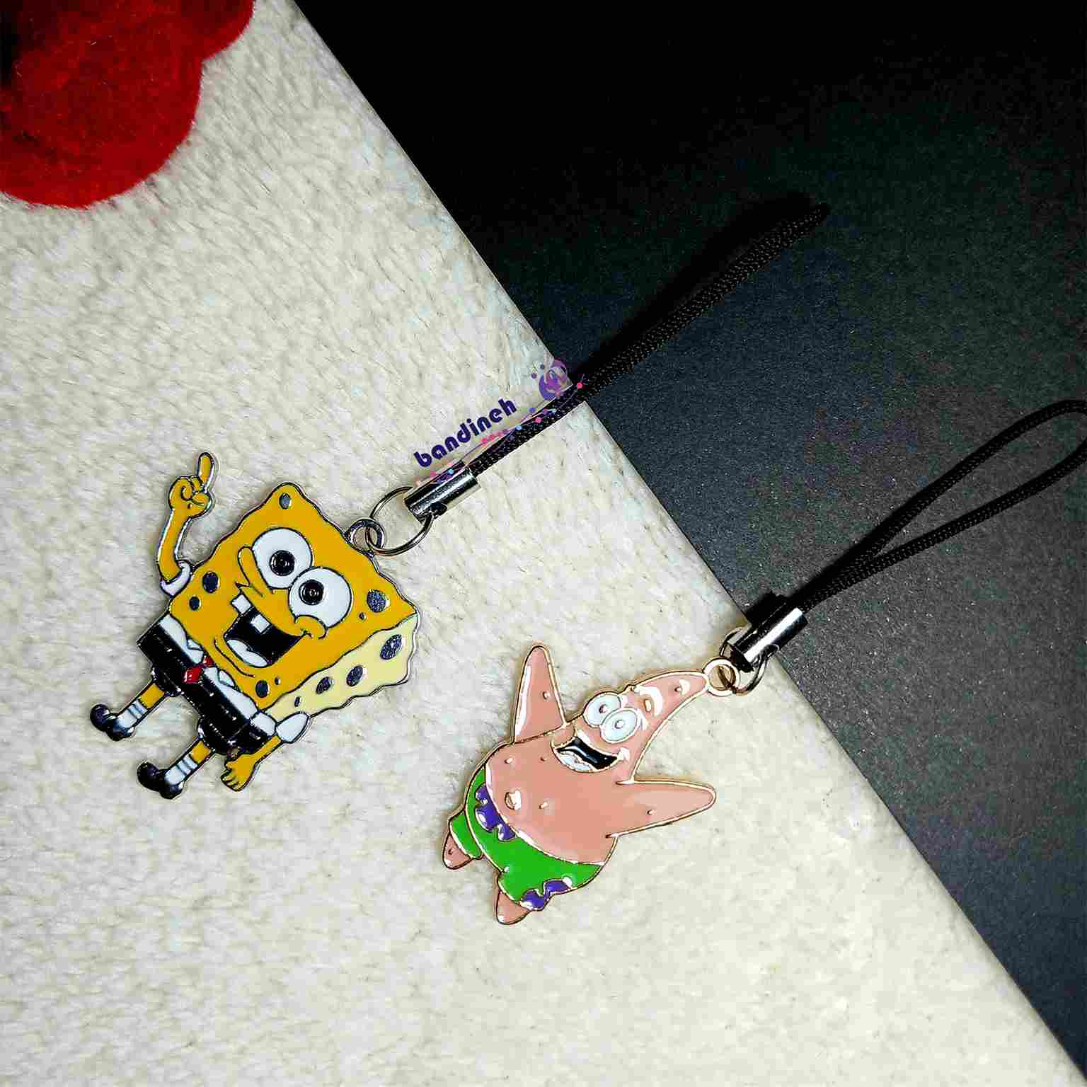 آویز گوشی مدل باب اسفنجی و پاتریک