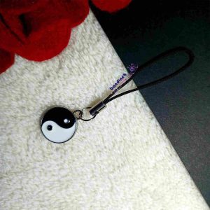 آویز گوشی مدل یین و یانگ،بندینه